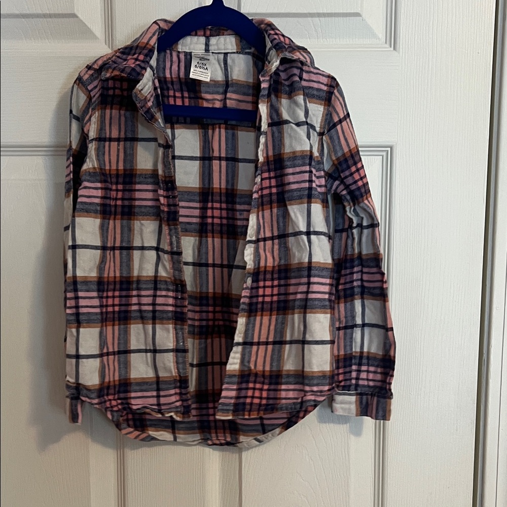 OshKosh B'gosh Plaid Shirt - Pink, Blue, White